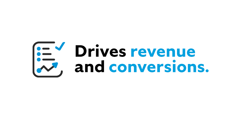 drive revenue and conversion graphic 